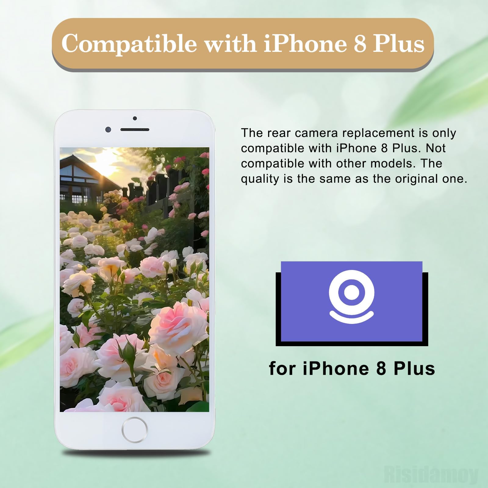 Amazon.com: Risidamoy for iPhone 8 Plus OEM 12MP Main Rear Back